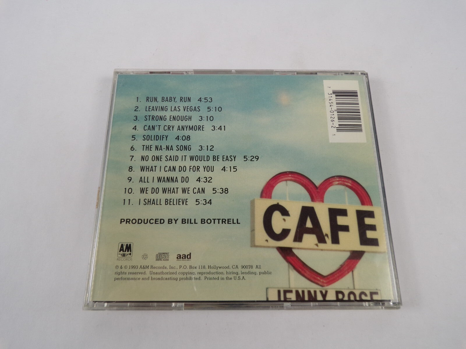 Sheryl Crow Tuesday Night Music Club Run Baby Run Leaving Las Vegas Strong CD#27