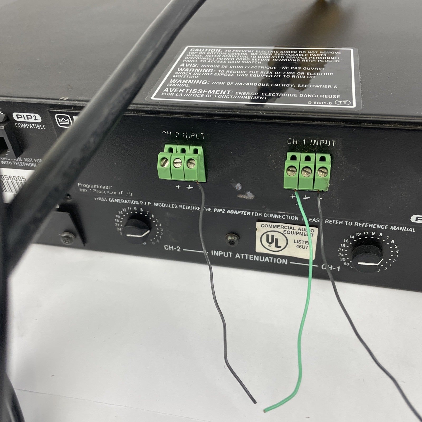 Crown Com-Tech 210 2-Channel Power Amplifier - Programable Input Processor PIP