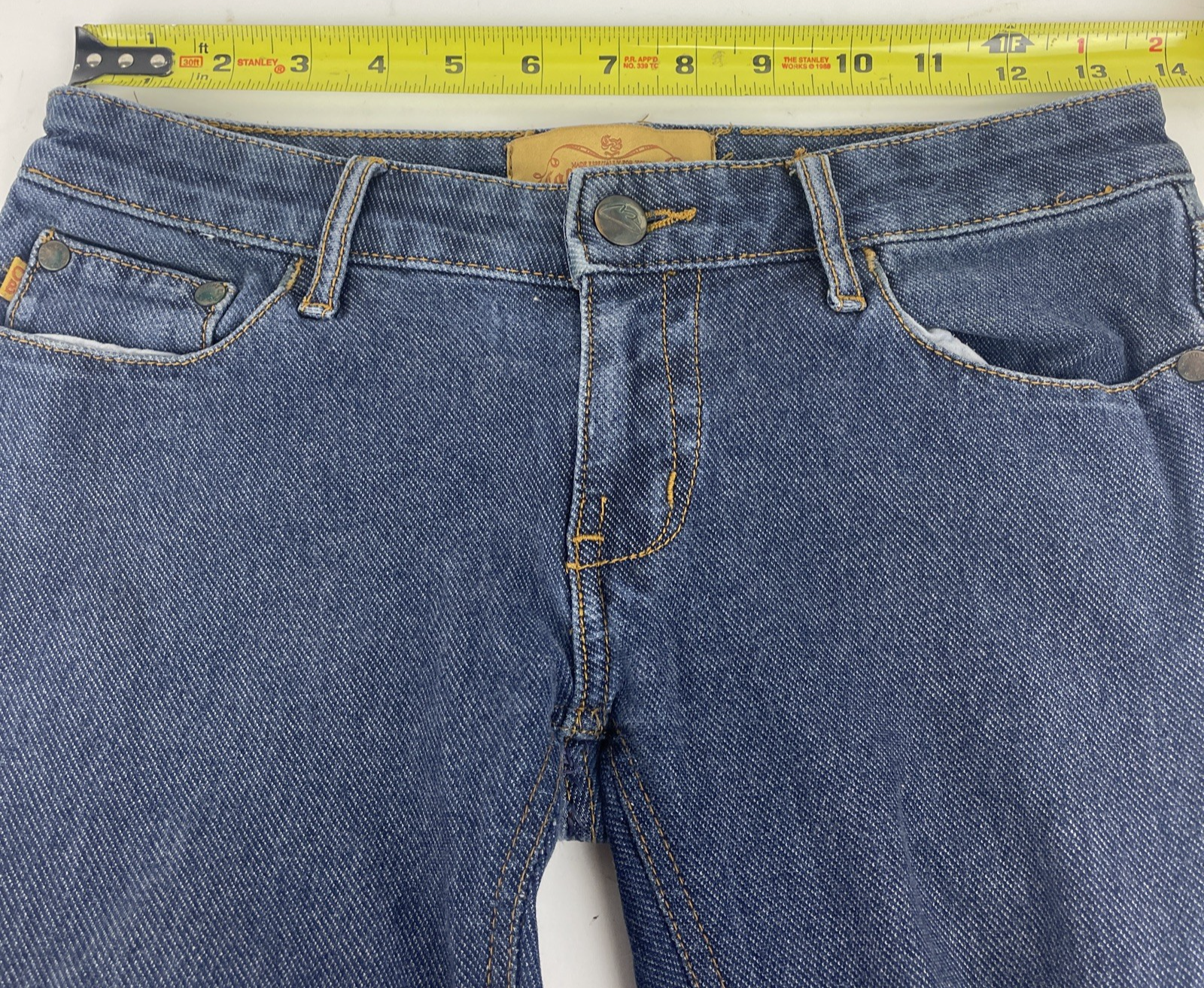 California Born Stretch Genuine Second Skin Denim Jeans 5 Pocket Design size 4