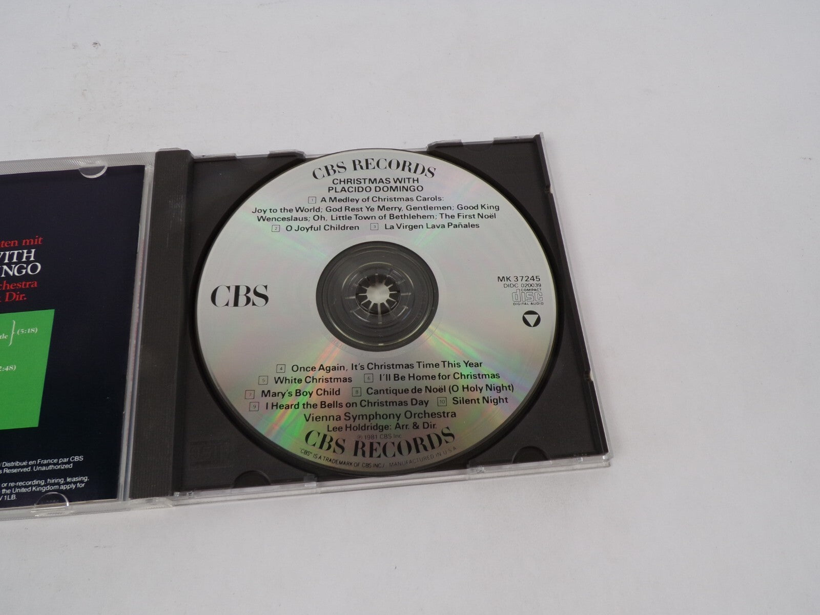 Christmas With Placido Domingo Vienna Symphony Orchestra A Medley Of ChristCD#68