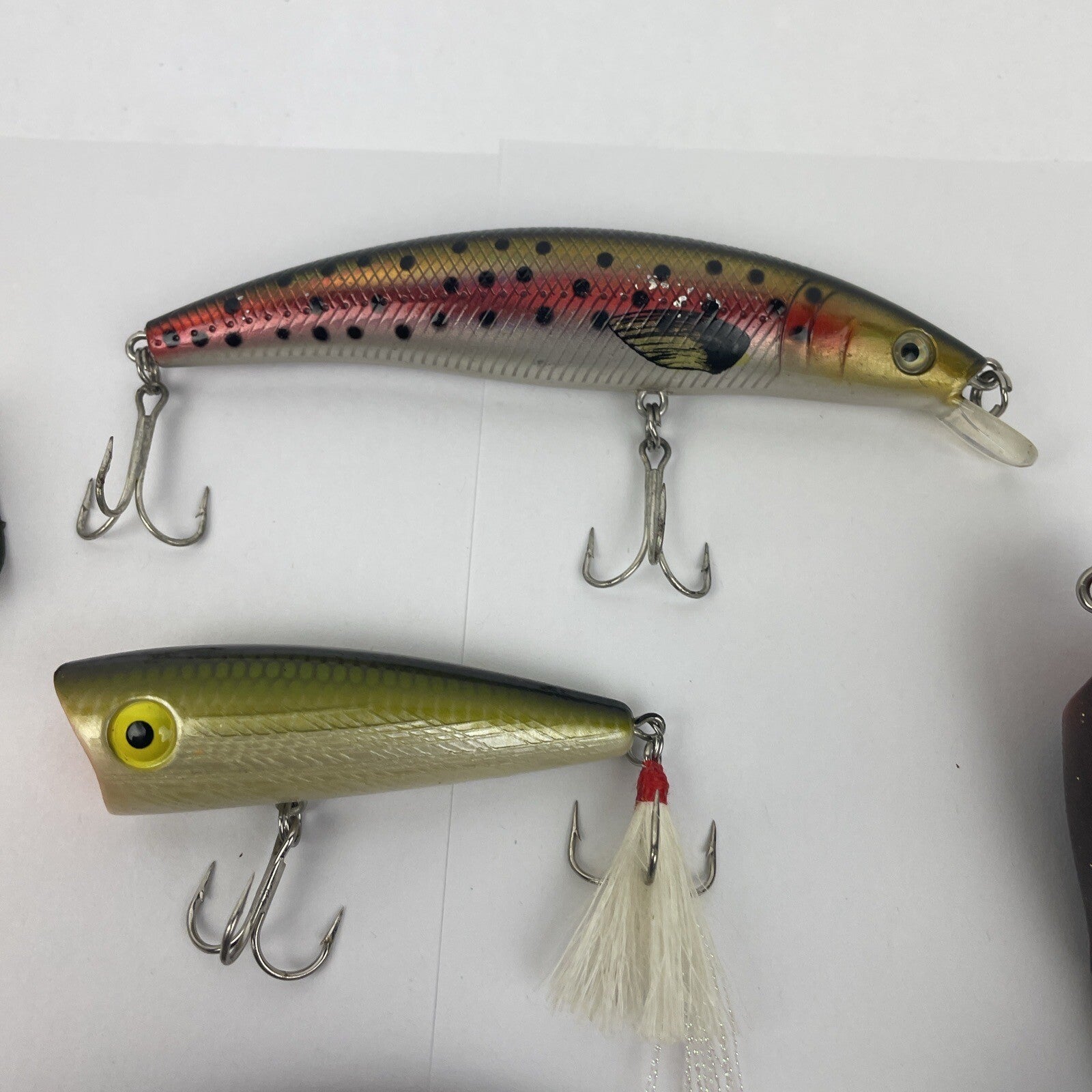 Heddon River Runt Spook Floater Deep Dive Tiny Torpedo Gold Lip lot 11  lures