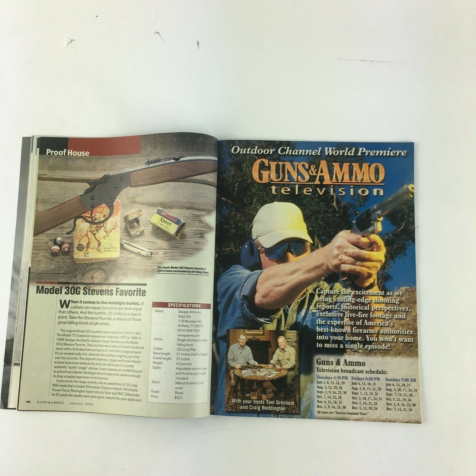 January 2004 Guns & Ammo Magazine New For 2004 Hot Shooting Gear Upcoming Year