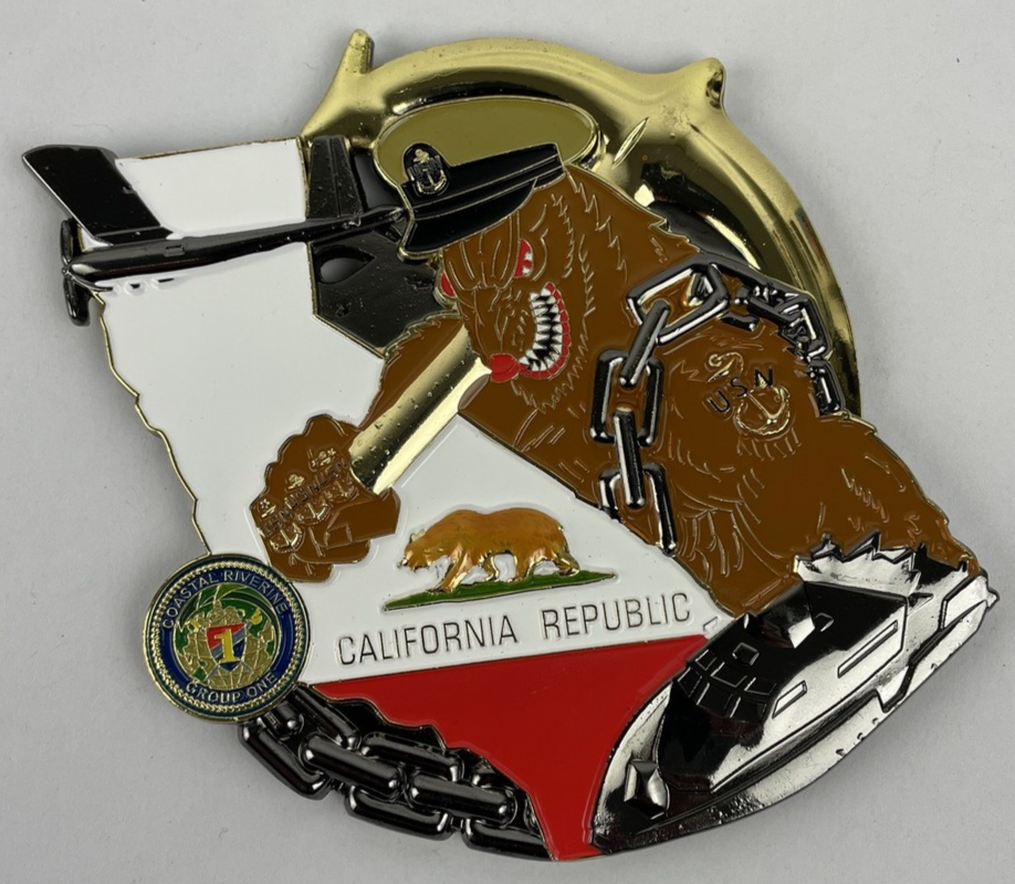 U.S Navy USN Coastal Riverine Group 1 CGR-1 Chief's Mess Military Challenge Coin