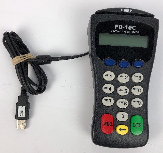 FD-10C Powered By First Data Pin Pad Card Reader Model 8002 USB - VGC LOOK