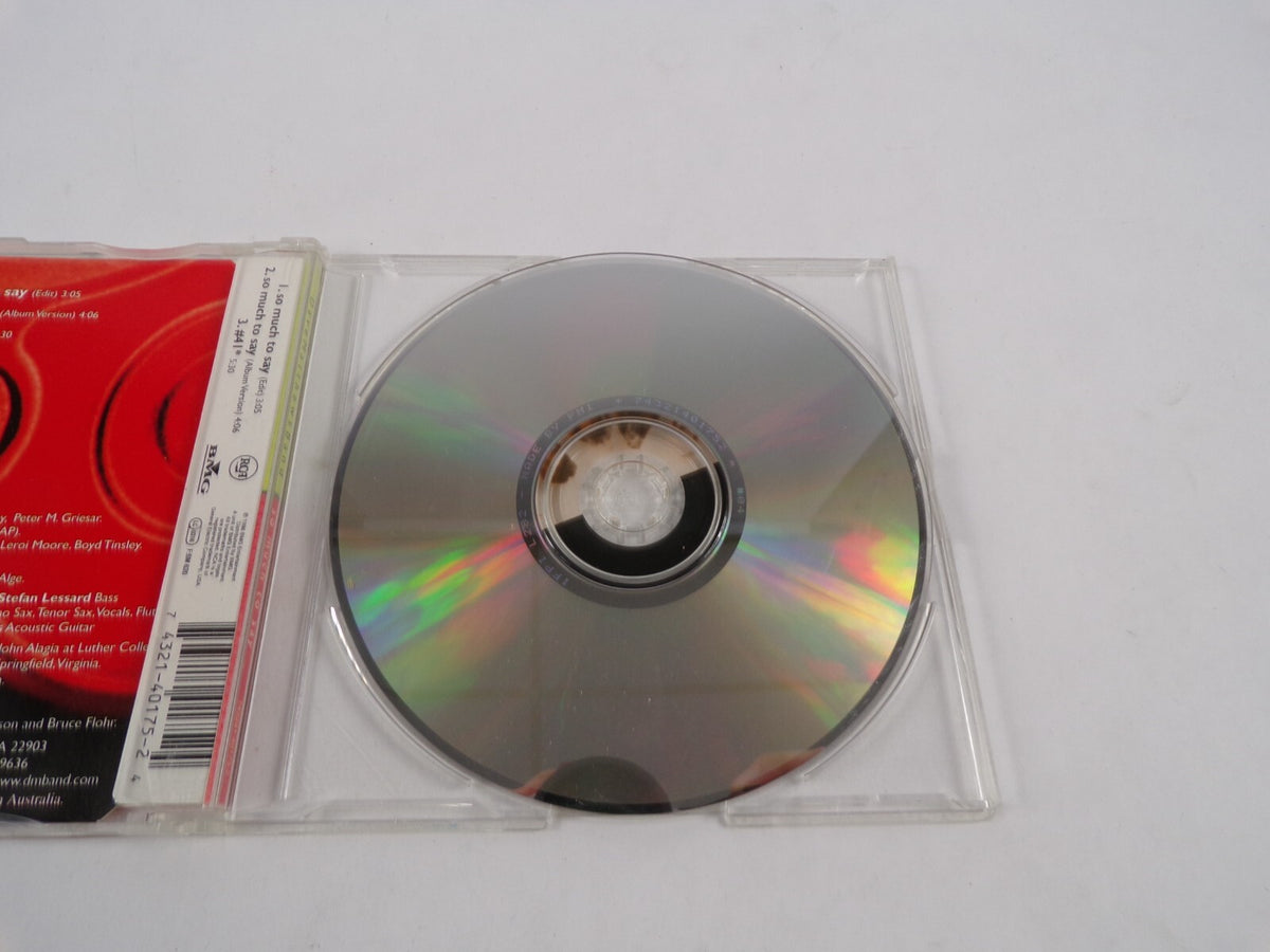 Dave Matthews Band To Much To Say So Much To Say ( Edit ) So Much To Say CD#2