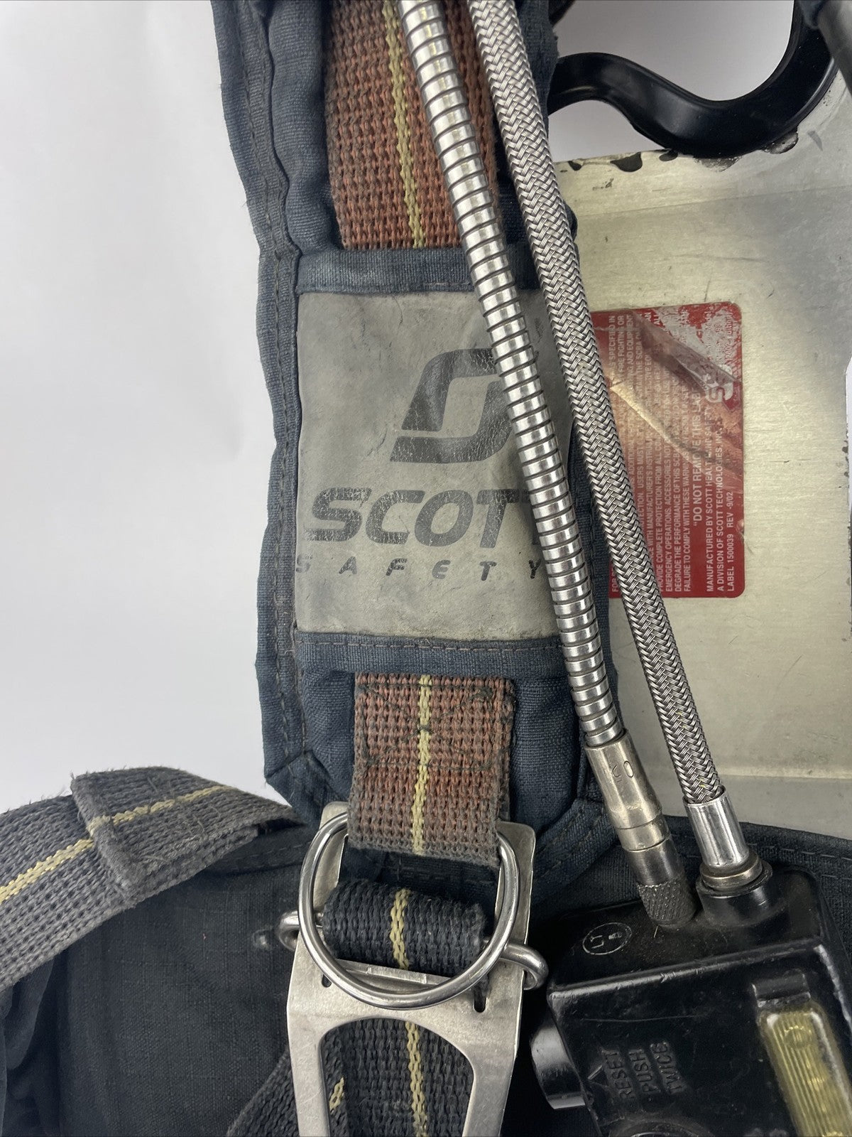 SCOTT SAFETY 4.5 4500 SCBA Air Pack Harness EZ-Flow Air Pak Plus with Sensor   f