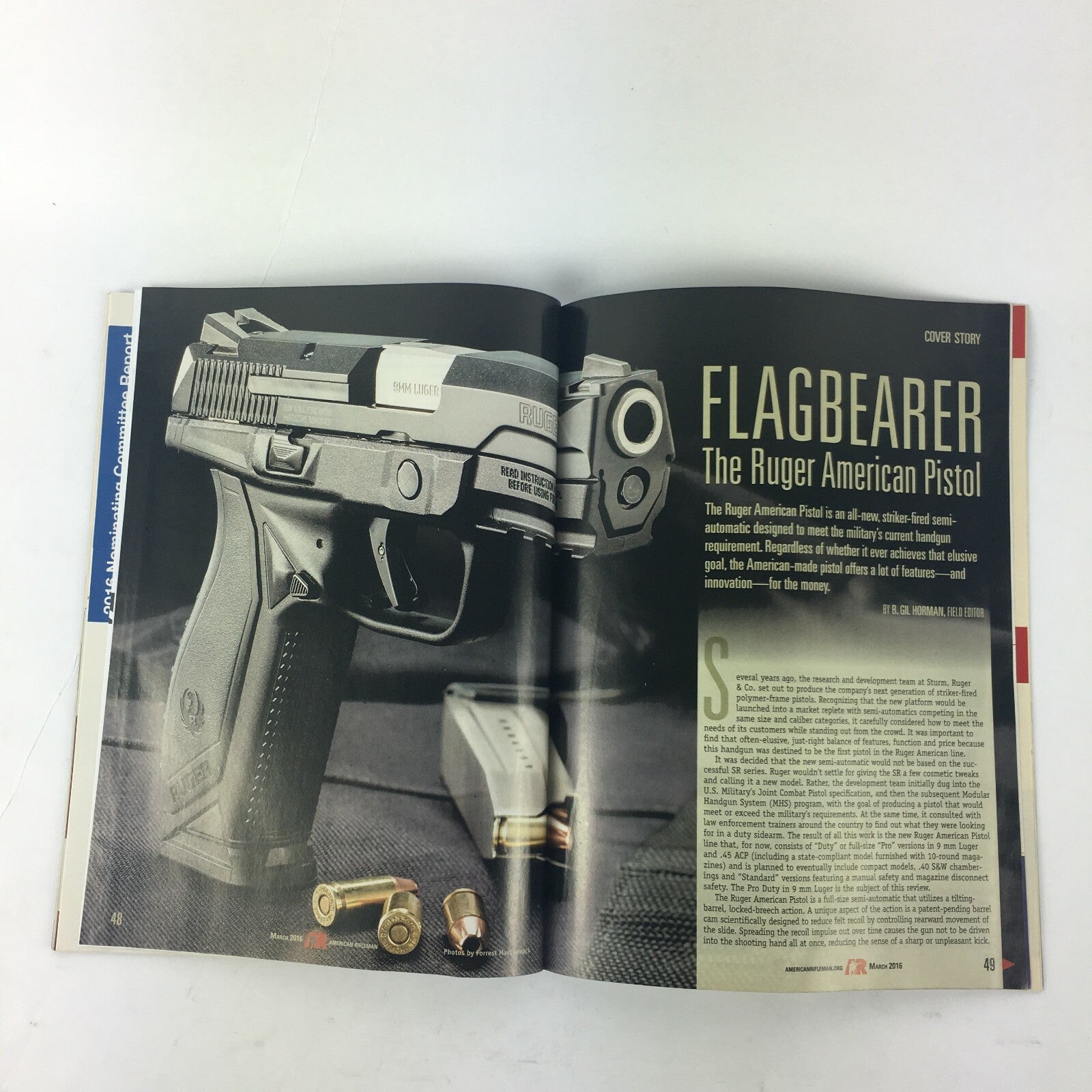 March 2016 American Rifleman Magazine Special Gold Silver Offers Inside