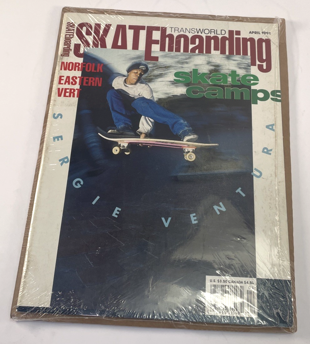 VINTAGE Skateboard Magazine - TRANSWORLD SKATEBOARDING APRIL 1991 Sergi Ventura