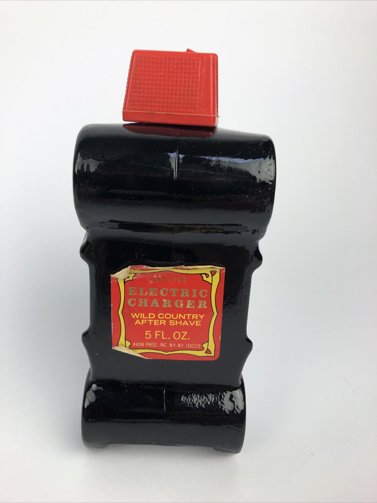 Rare ELECTRIC CHARGER AVON MODEL A CAR  AFTERSHAVE BOTTLE empty Black