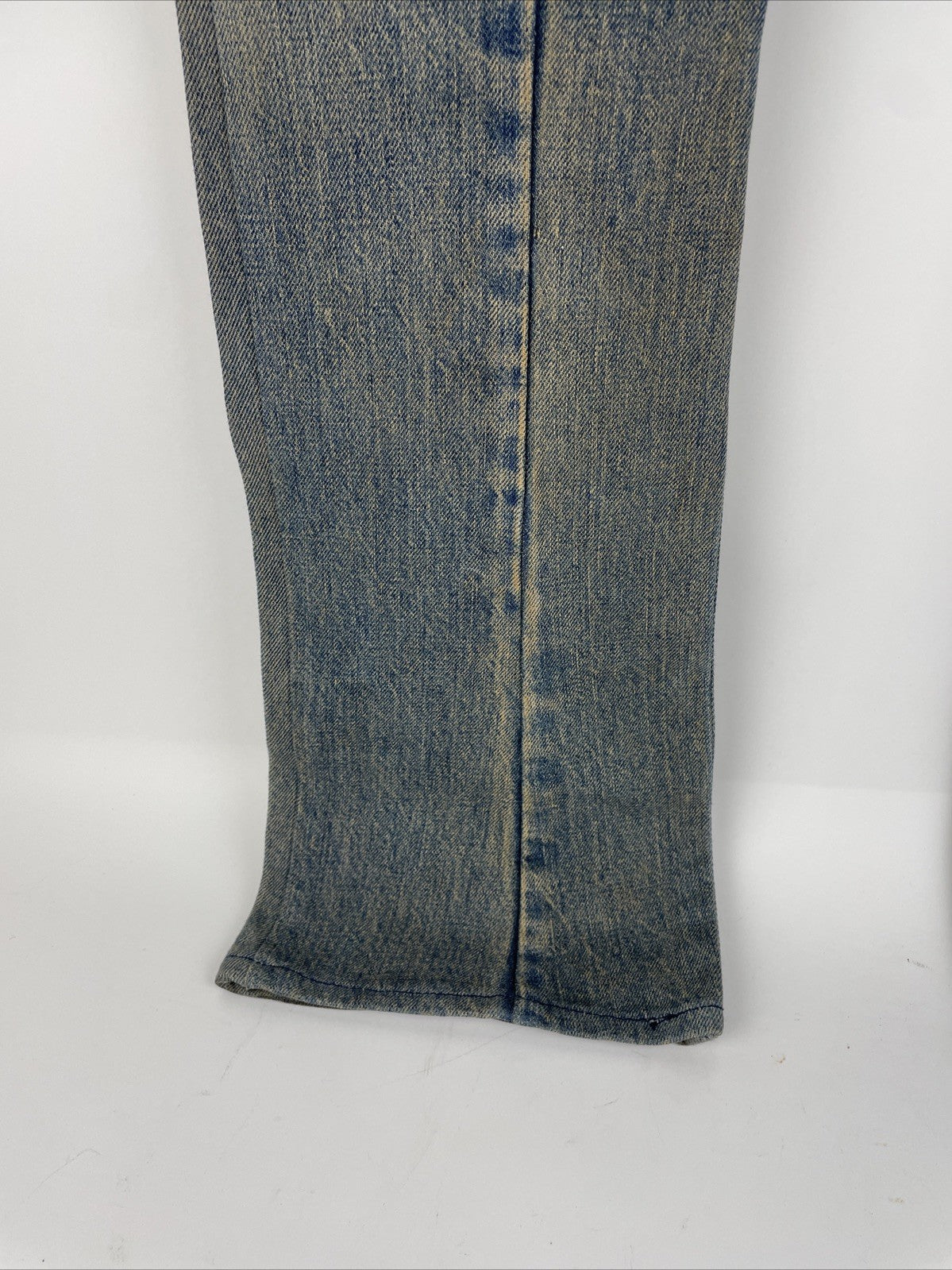 e label x Levis Reconstructed Denim Jeans 26 x 32 low Rise Designer Fashion Wear