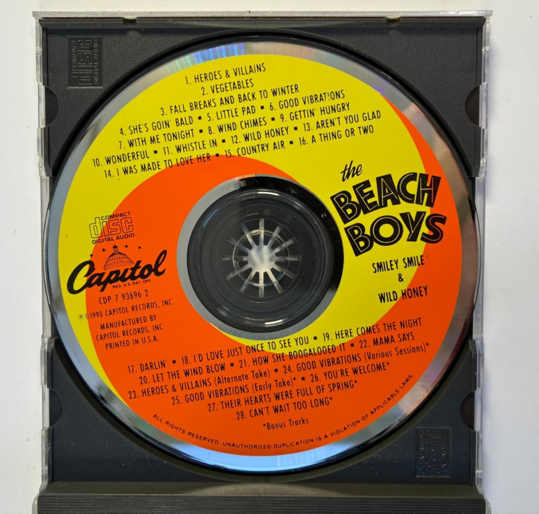 The Beach Boys - Smiley Smile & Wild Honey CD Capitol 1990 2in1 Remastered