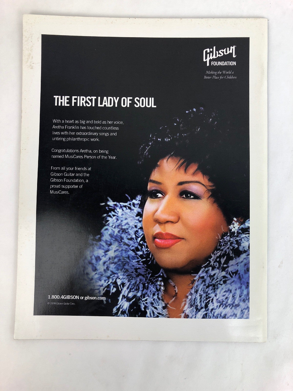 Musicares Aretha Franklin Person Of The Year Silent Auction Catalog Feb 2008