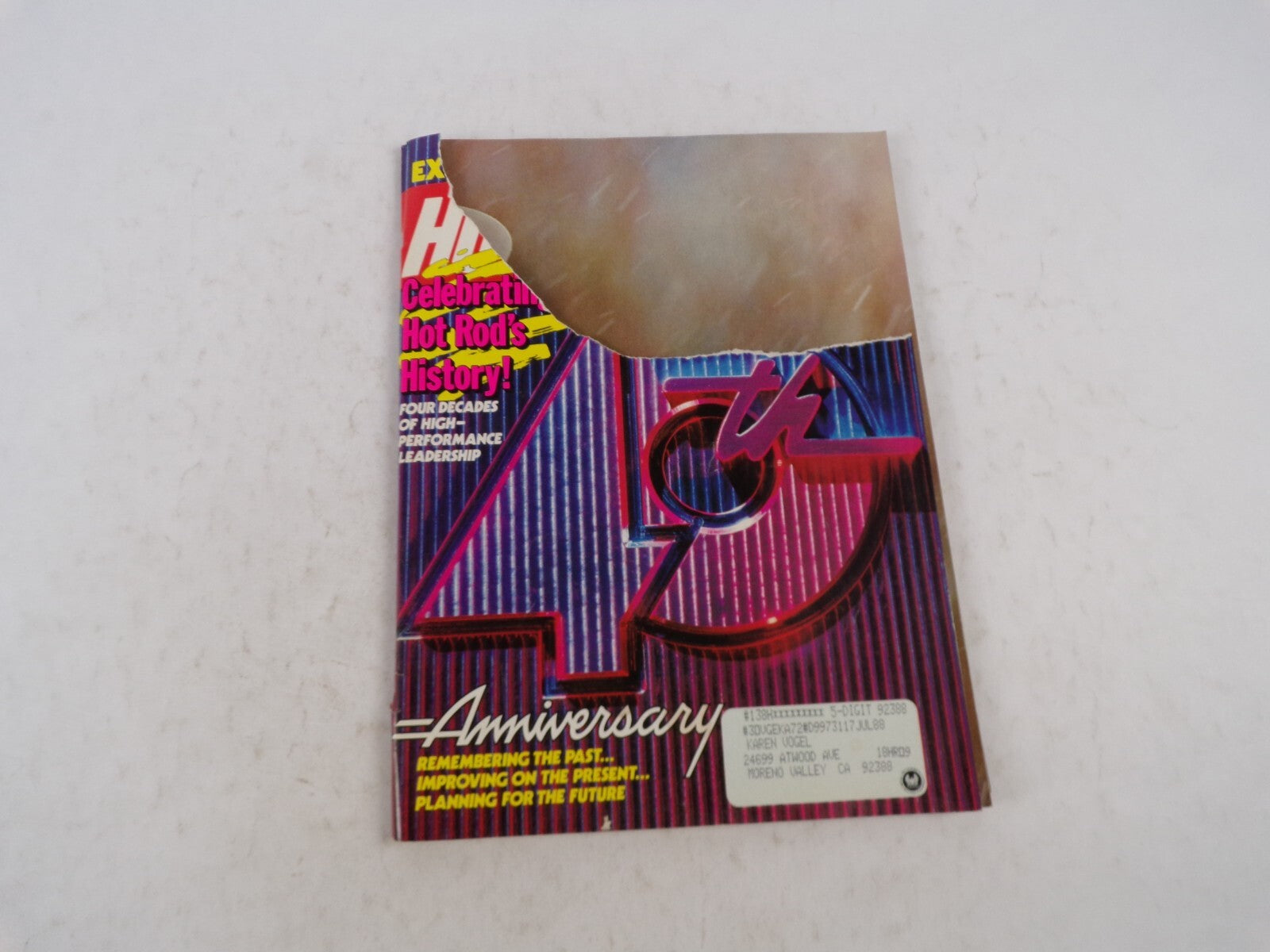 July 1989 Hot Rodding Magazine Celebrating Hot Rod's History! Four Decades Of H