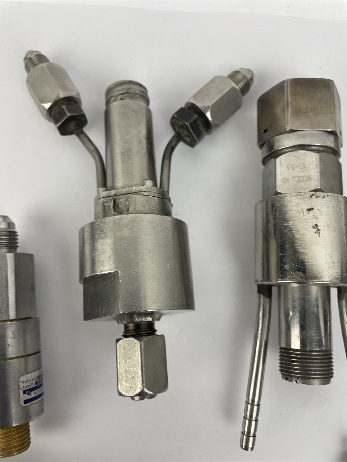 Lot of 7 Stainless Steel Pressure Transducer (s) Assorted Brands
