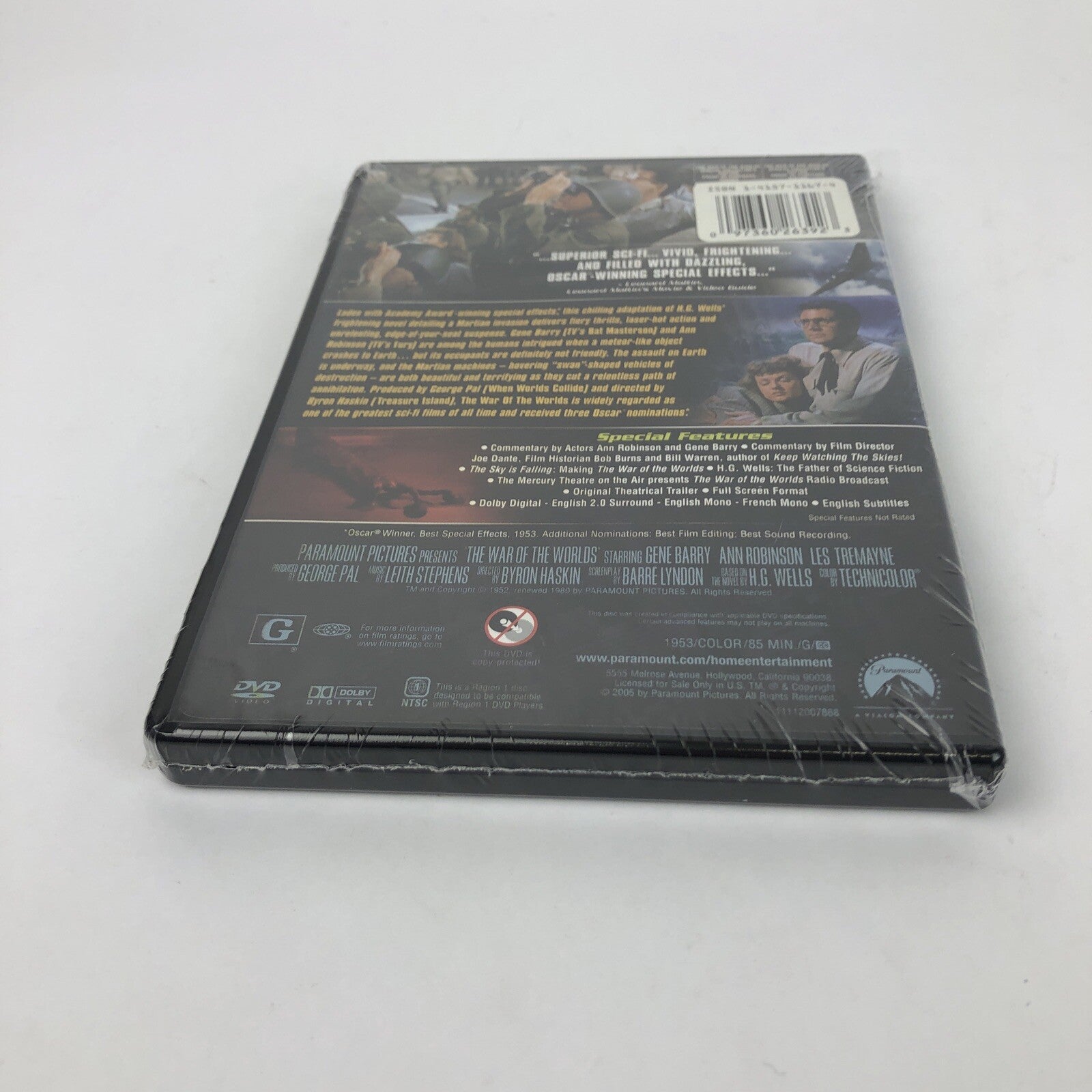 The War of the Worlds (DVD,2005, Collectors Edition) Mint Disc ,Gene Barry