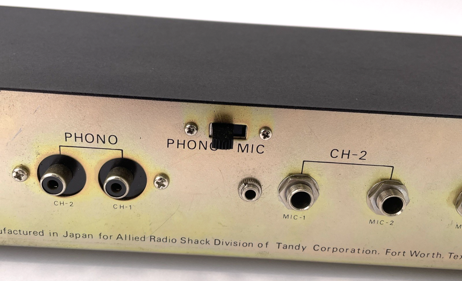 Vintage Realistic Professional Series Stereo Microphone Mixer 2 Channel - JAPAN