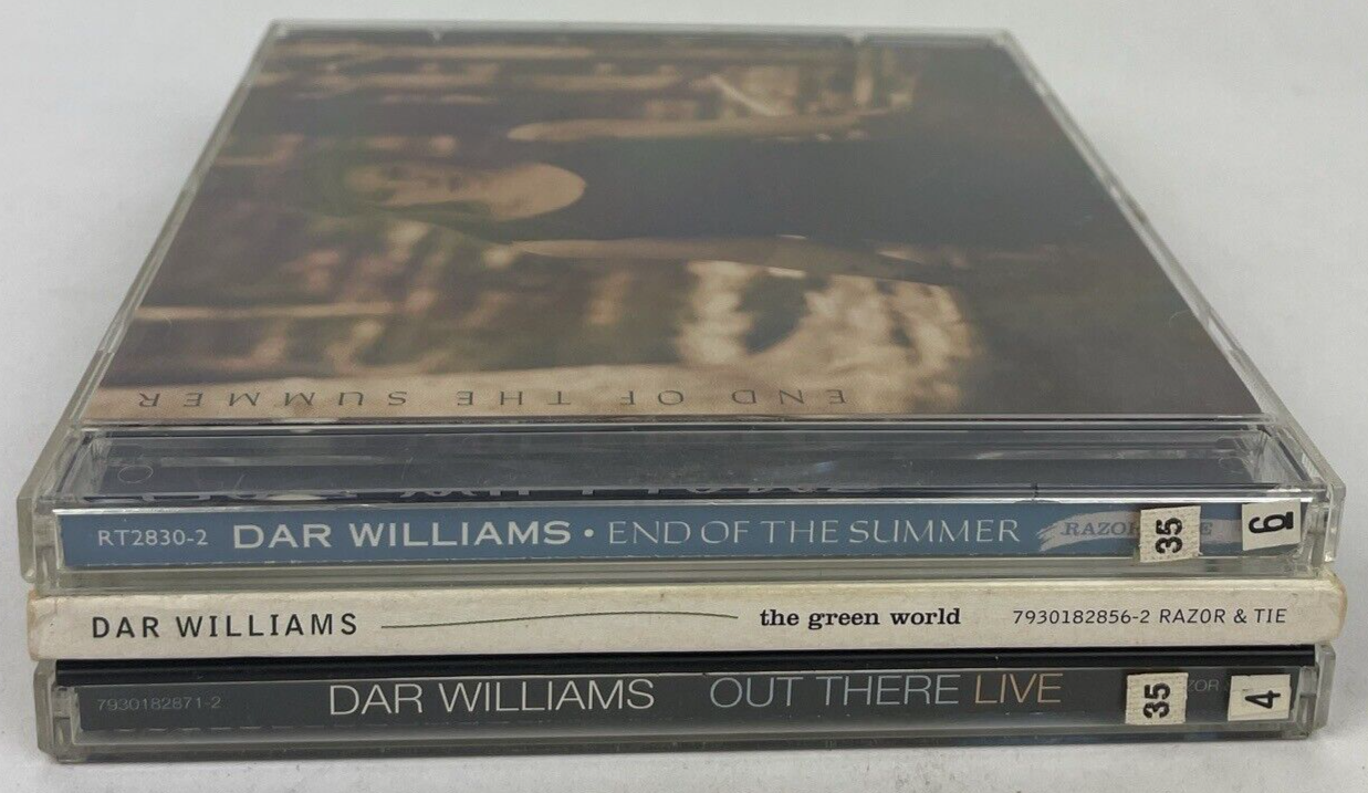 3 x DAR WILLIAMS Audio CDs, End of the Summer, the green world, OUT THERE LIVE