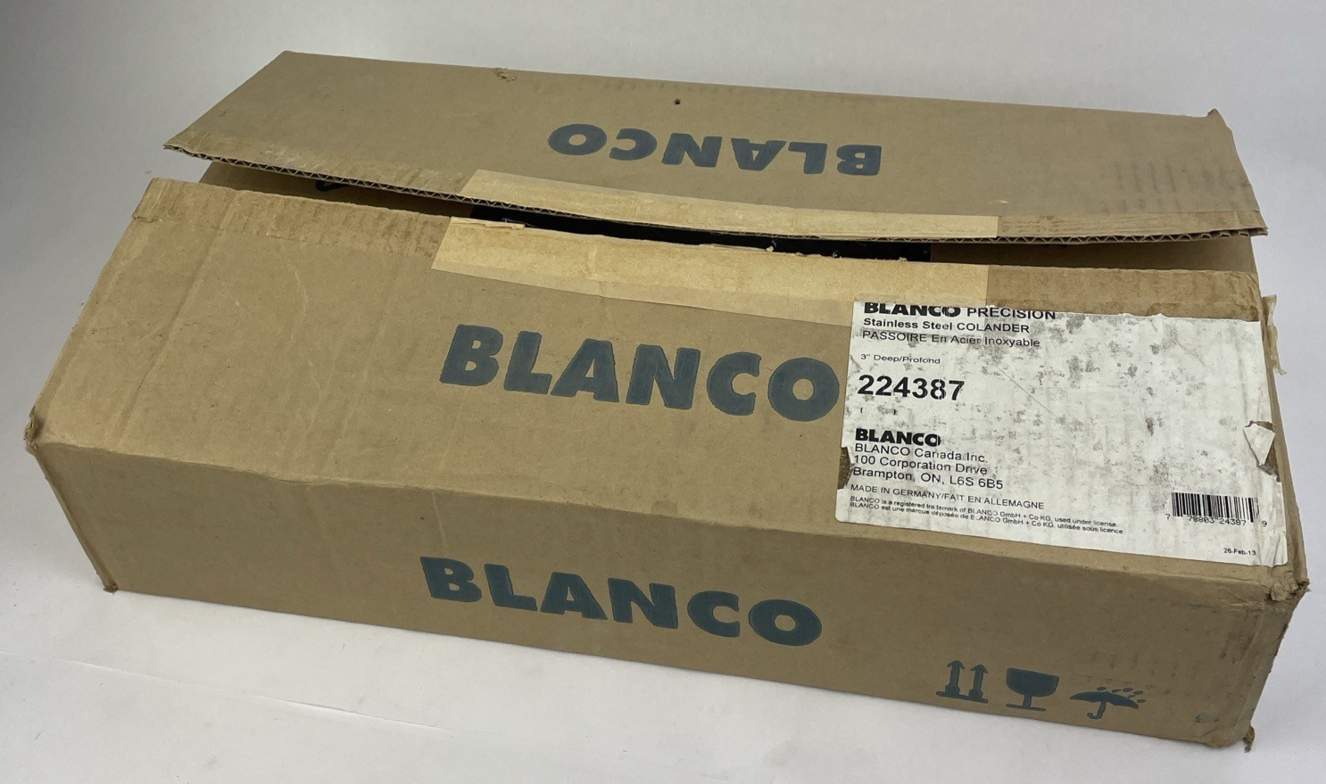 OEM BLANCO Model # 224387 Precision/ Quatrus Colander in Stainless Steel