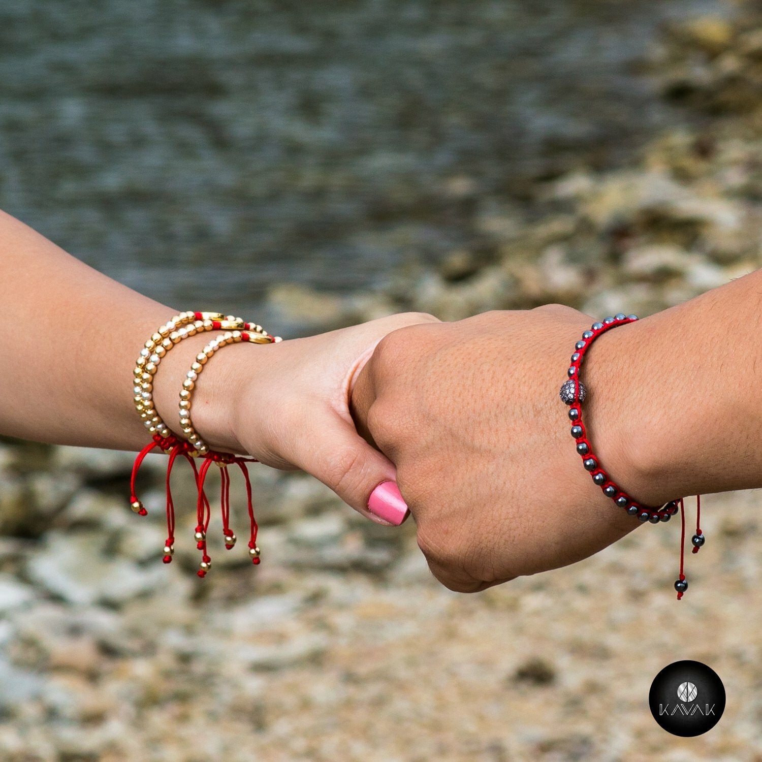 Kavak Handmade Bracelet Acerina Blood Fire Adjustable Women's Bracelet