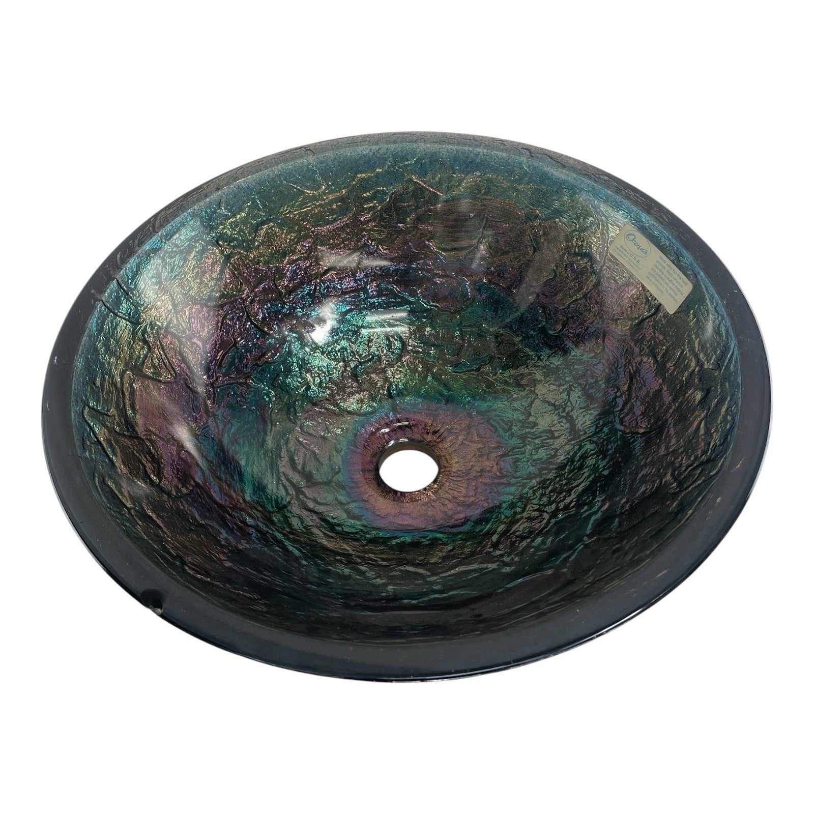 JSG Fawn Oceana Vessel Undermount Oceana Blue Reflections Bathroom Undermount
