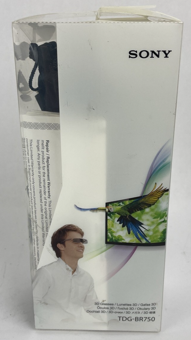 NOS OEM Sony Bravia TDG-BR750 Active 3D Glasses DC 5V