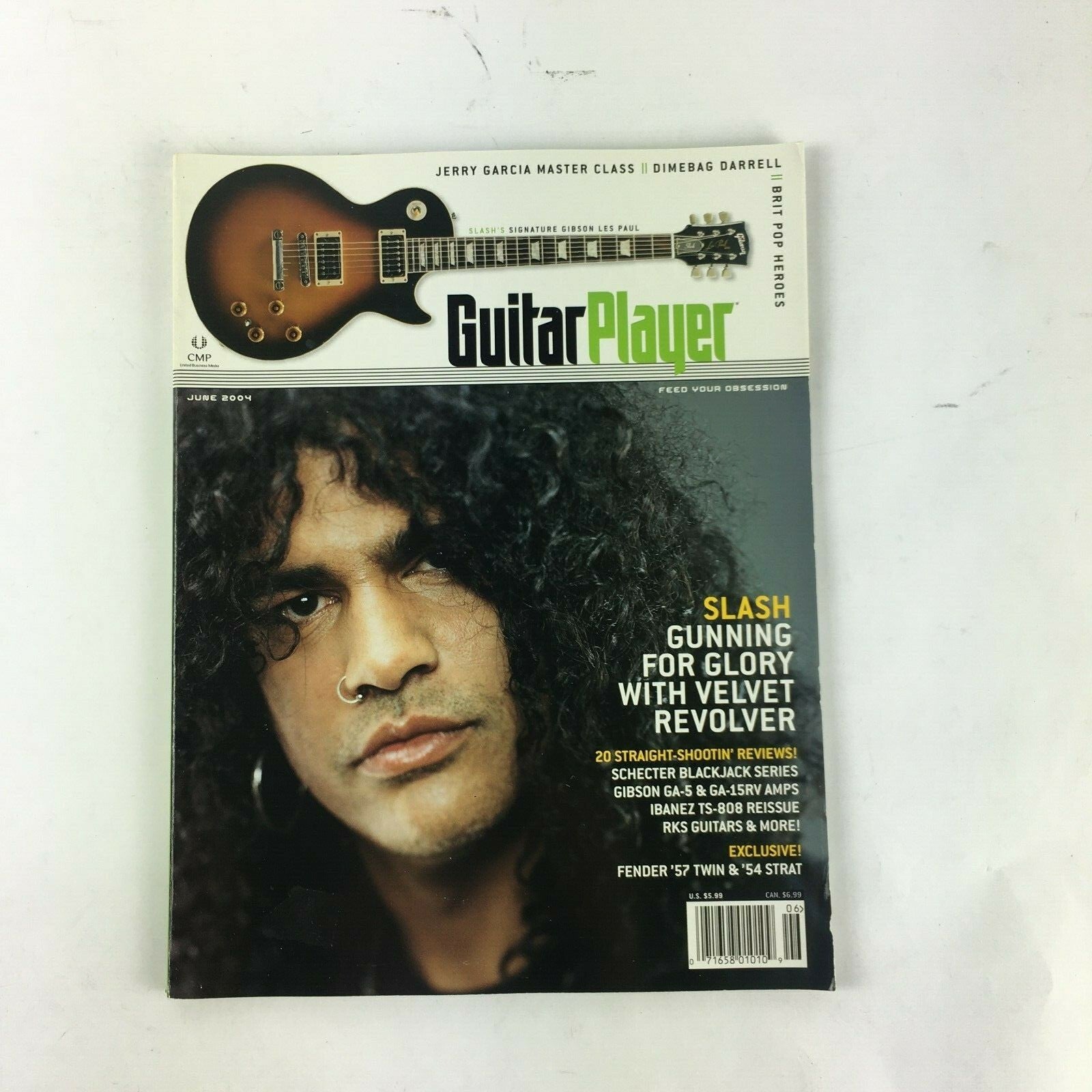 June 2004 Guitar Player Magazine Slash Jerry Garcia Dimebag Darrell Gibson GA-5
