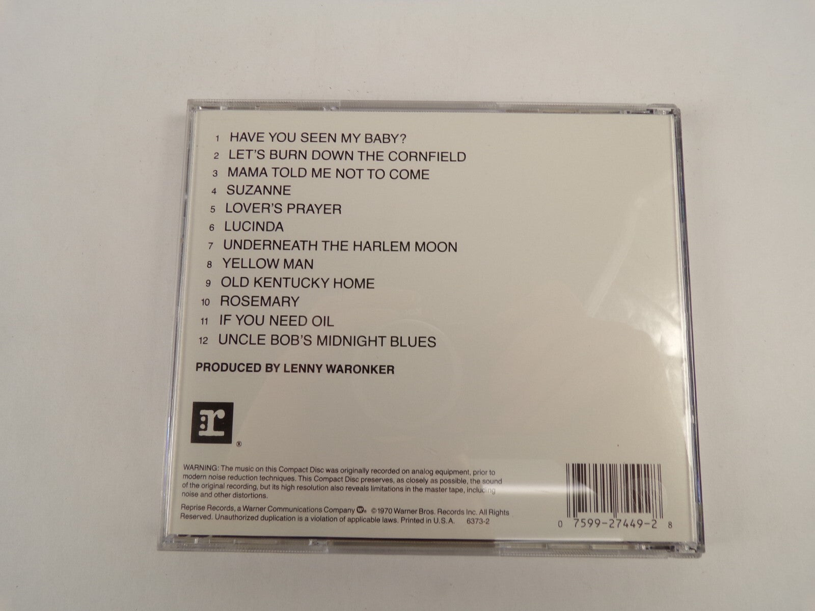 Randy Newman  Have You Seen My Baby Lovers Prayer Lucinda CD#50