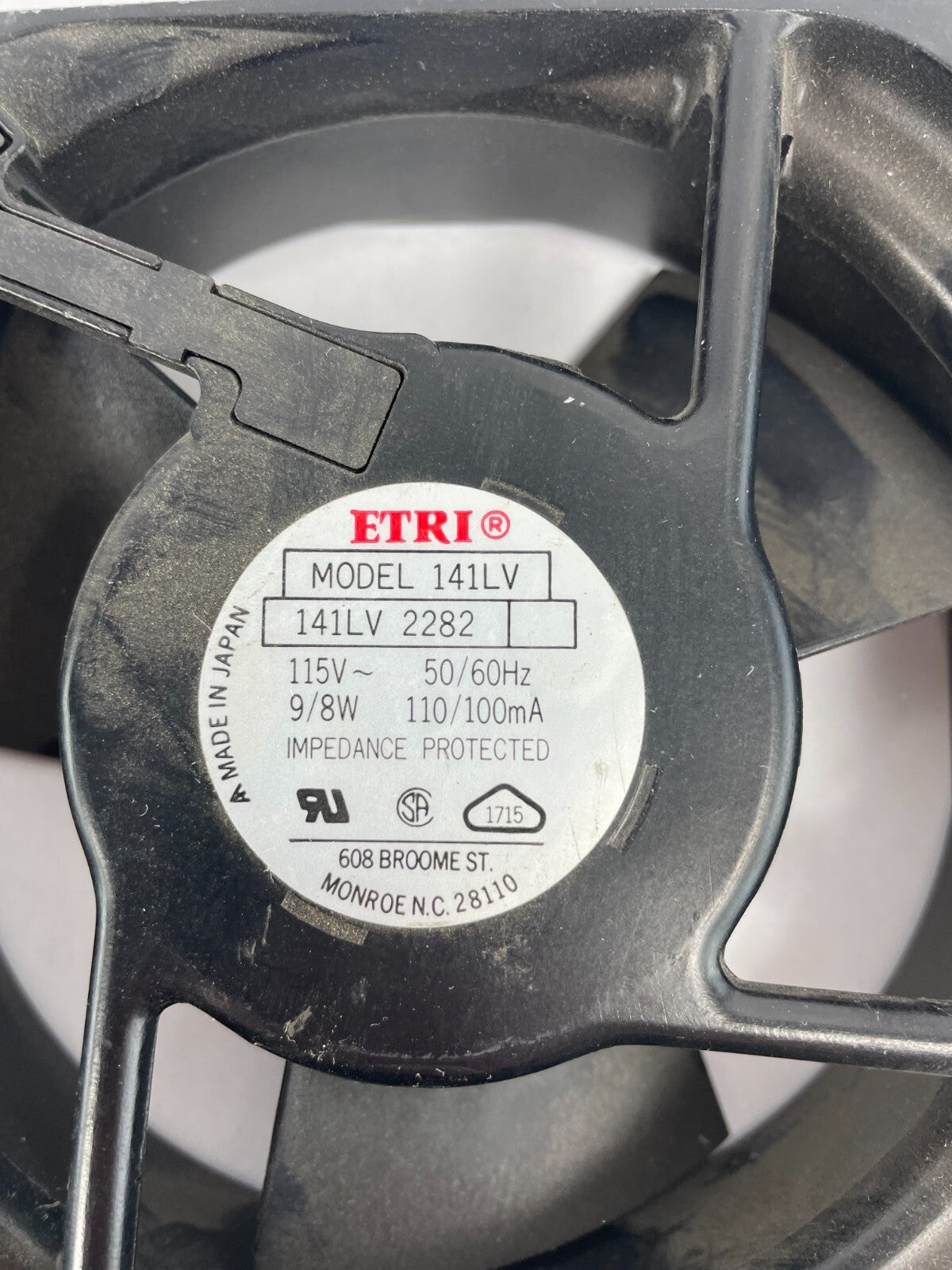 ETRI 141LV DC12V 2 - Wire CPU Cooling Fan