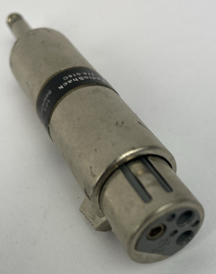 Radio Shack 274-016C XLR Female to 1/4" Plug Lo-Z Balanced to Hi-Z Balance