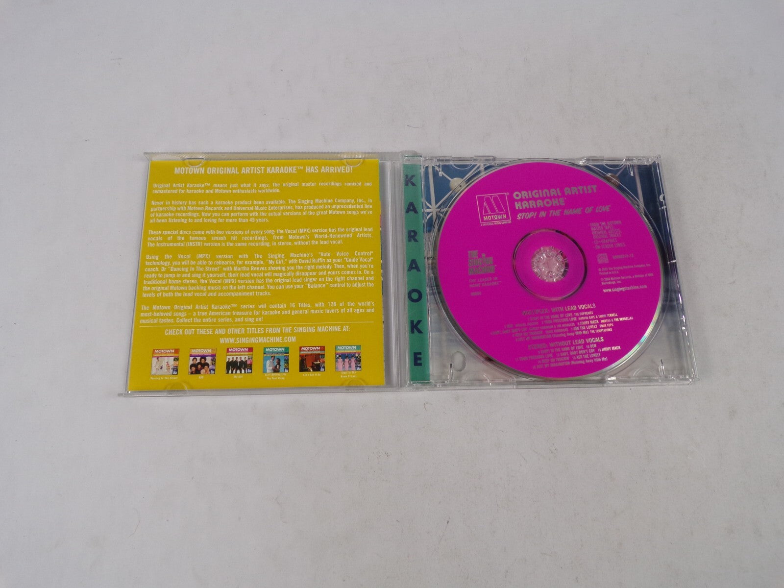 Motown Master Recordings Original Artist Haraoke Stop! In The Name Of Love CD#19