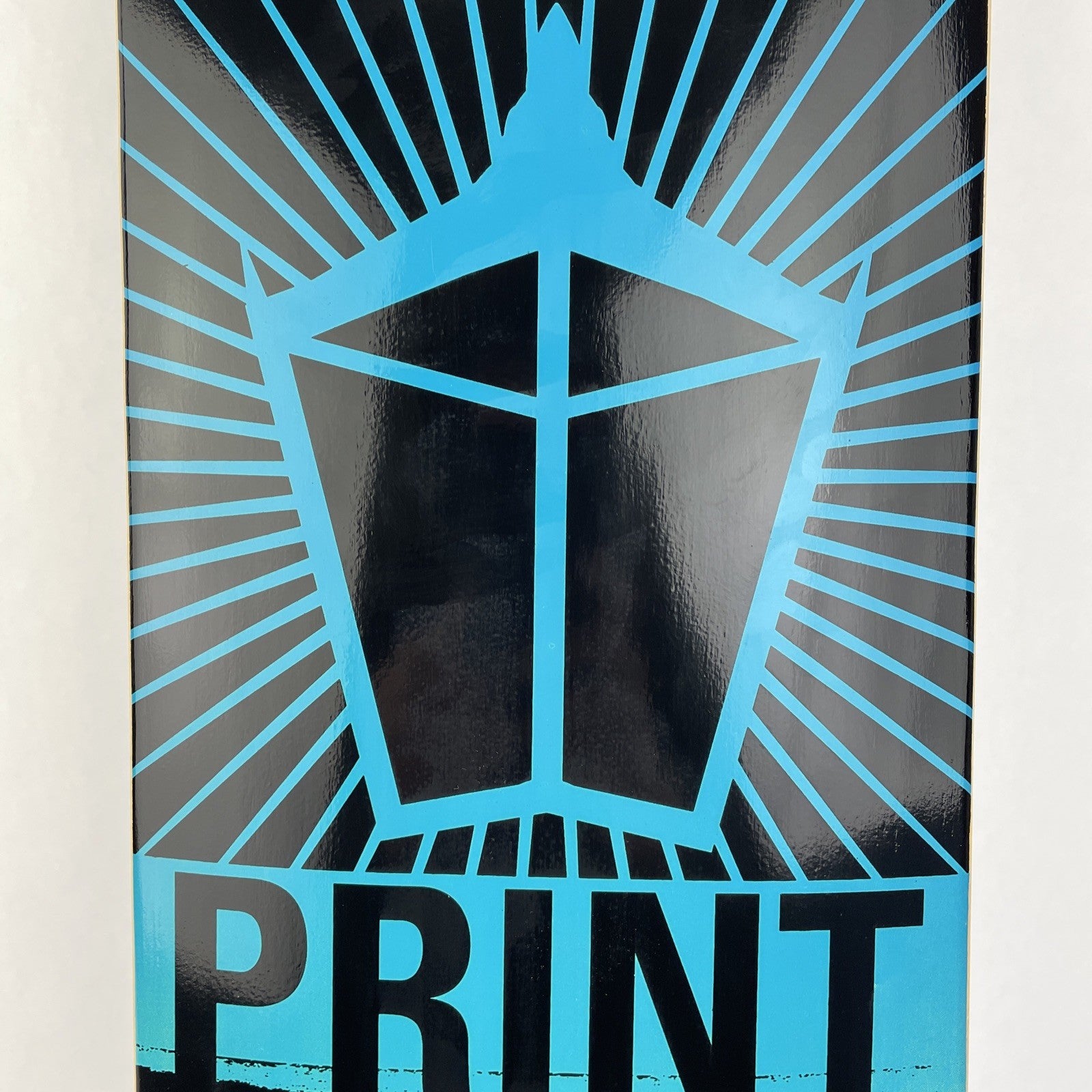 Vintage BLUEPRINT skateboards deck 8" RARE Mark Baines Pachinko Green Top Stain