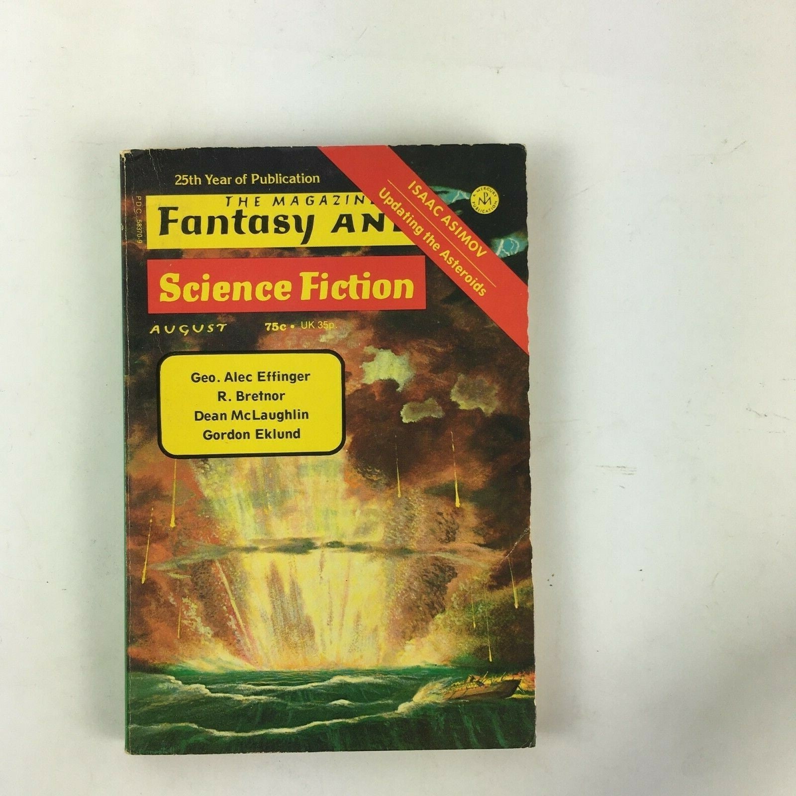 August Fantasy & Science Fiction Magazine GeoAlec Effinger R.Bretnor Dean