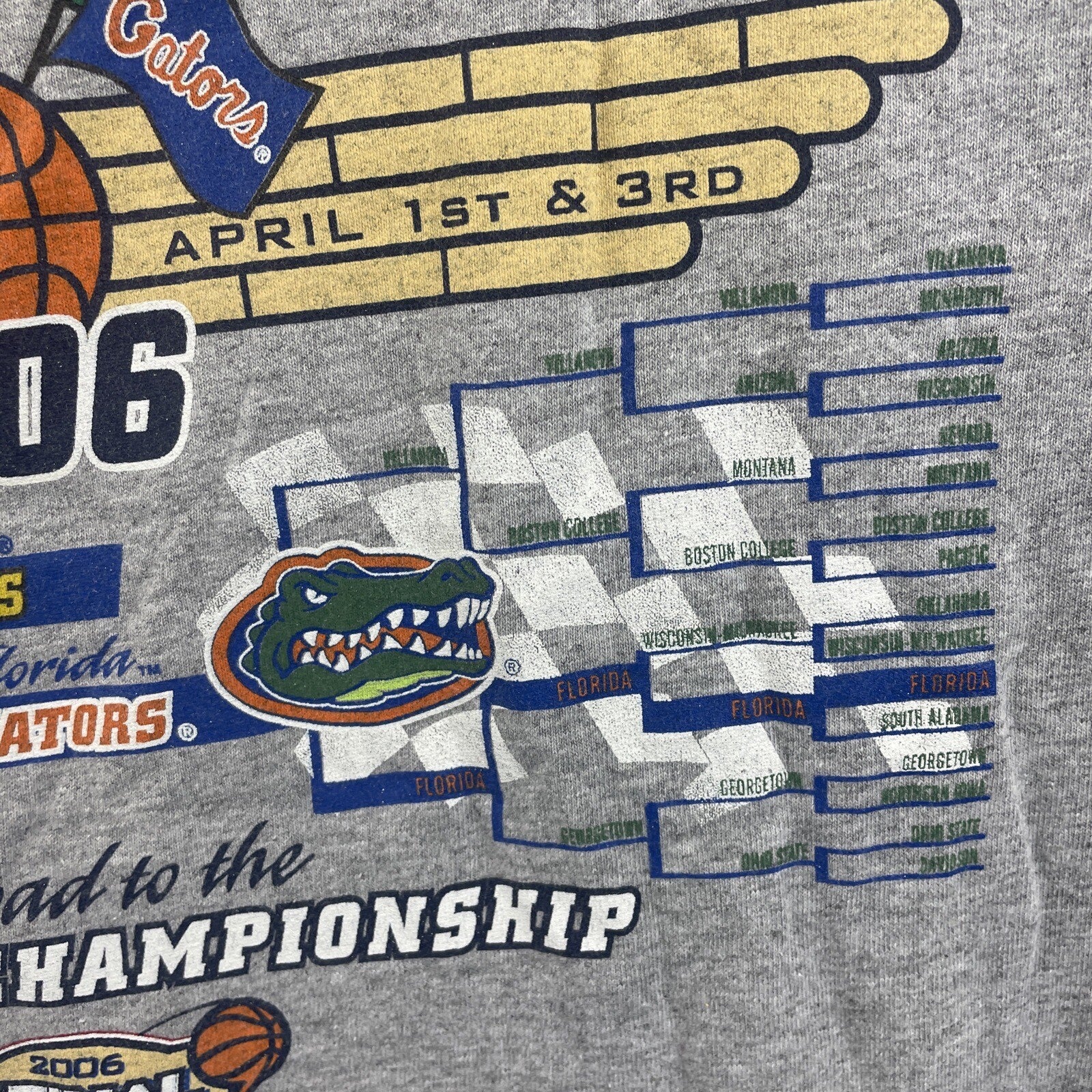 NCAA Final Four Men’s 2006 Indianapolis LS XL Heather Gray Stadium Exclusive VGC