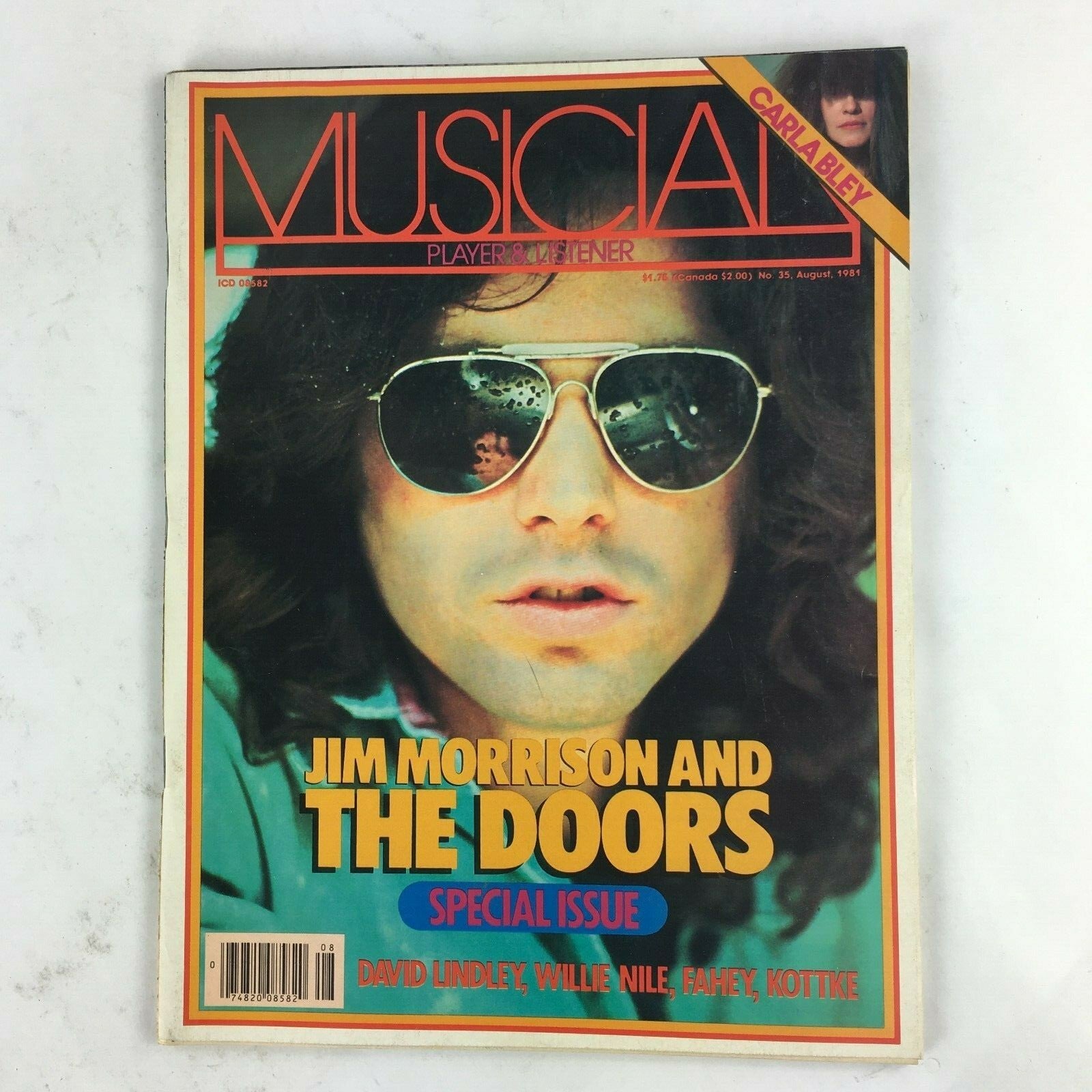 August 1981 Guitar World Magazine Jim Morrison and The Doors David Lindley Fahey