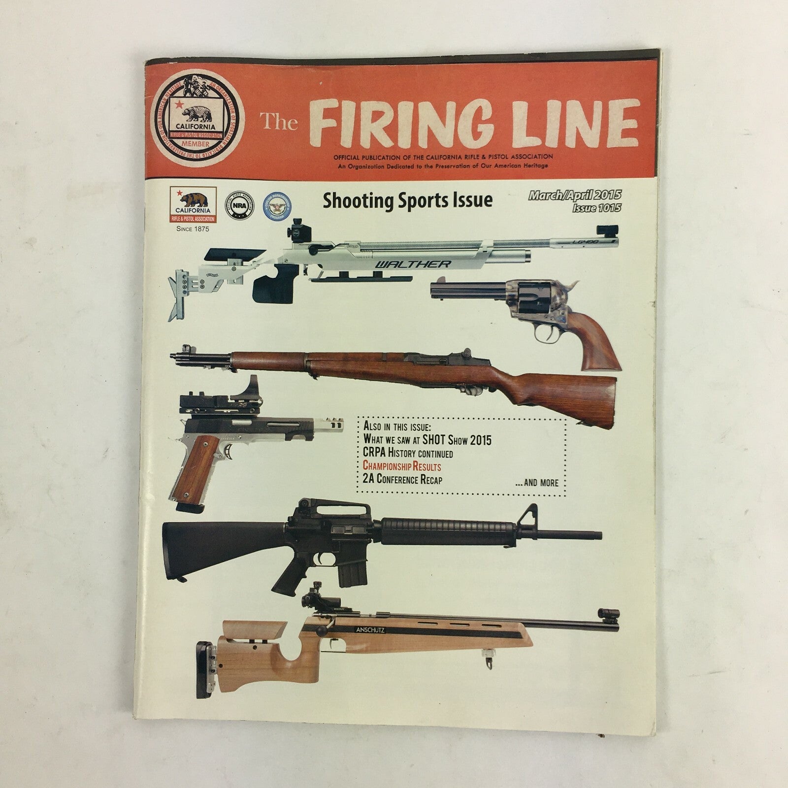 April 2015 The Firing Line Magazine Walther 2A Conference Recap Anschutz