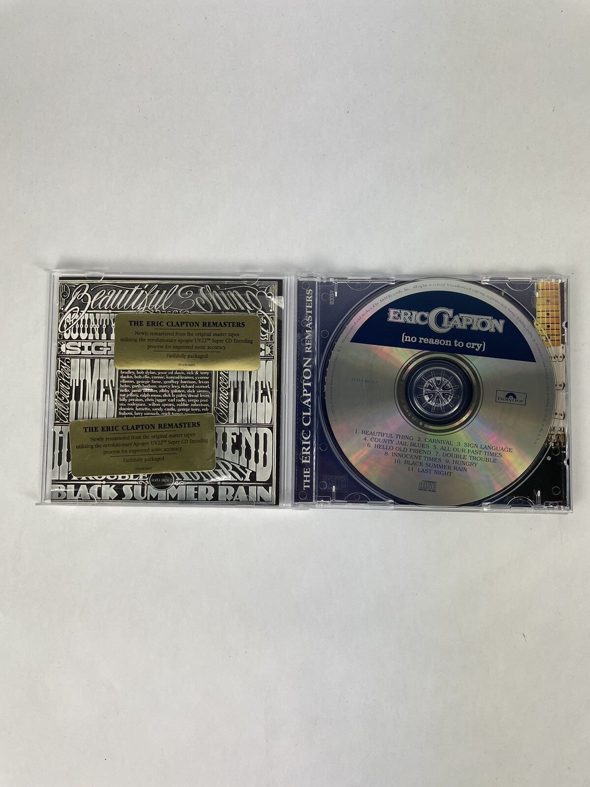 Eric Clapton - No Reason to Cry Cd  (1996 Remastered)   #5 