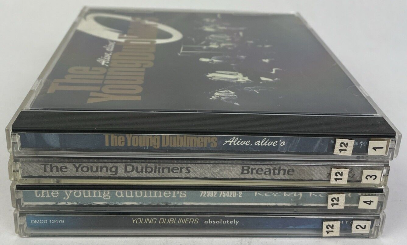 4 x The Young Dubliners CDs - Rocky Road, Absolutely, Breathe, Alive, alive'