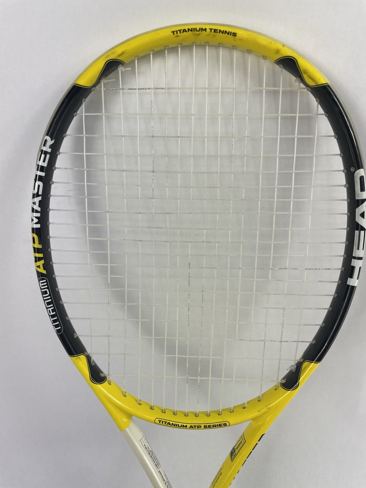 Head Titanium ATP Master yellow 27 inch tennis racquet with 4 1/2 grip 280 grams