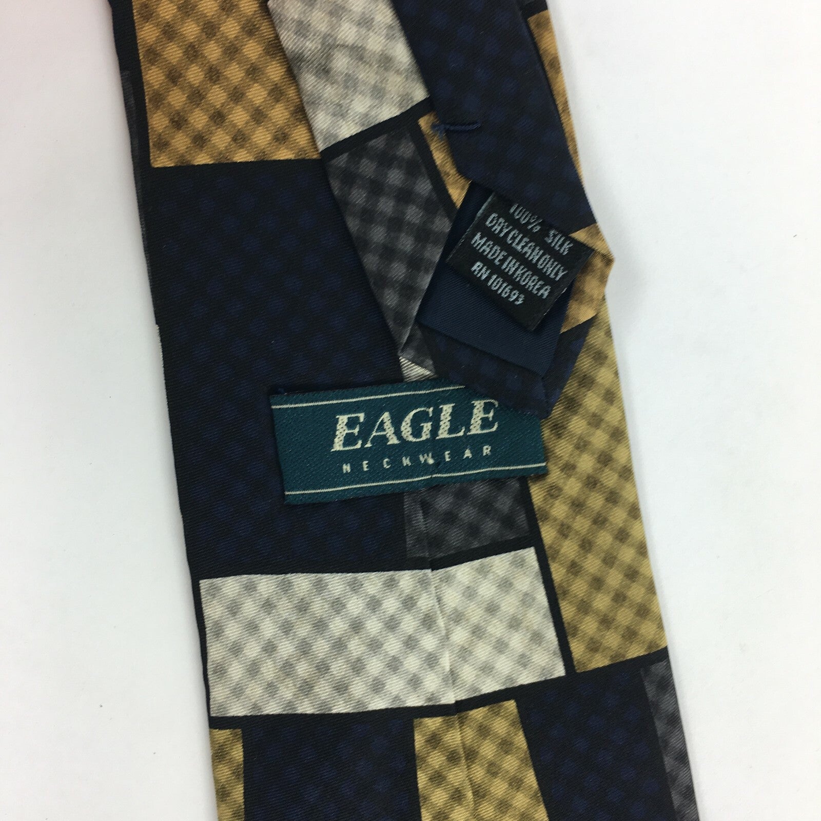Genuine Eagle 100% Silk Handmade Stylish Formal/Casual Tie Multi Coloured