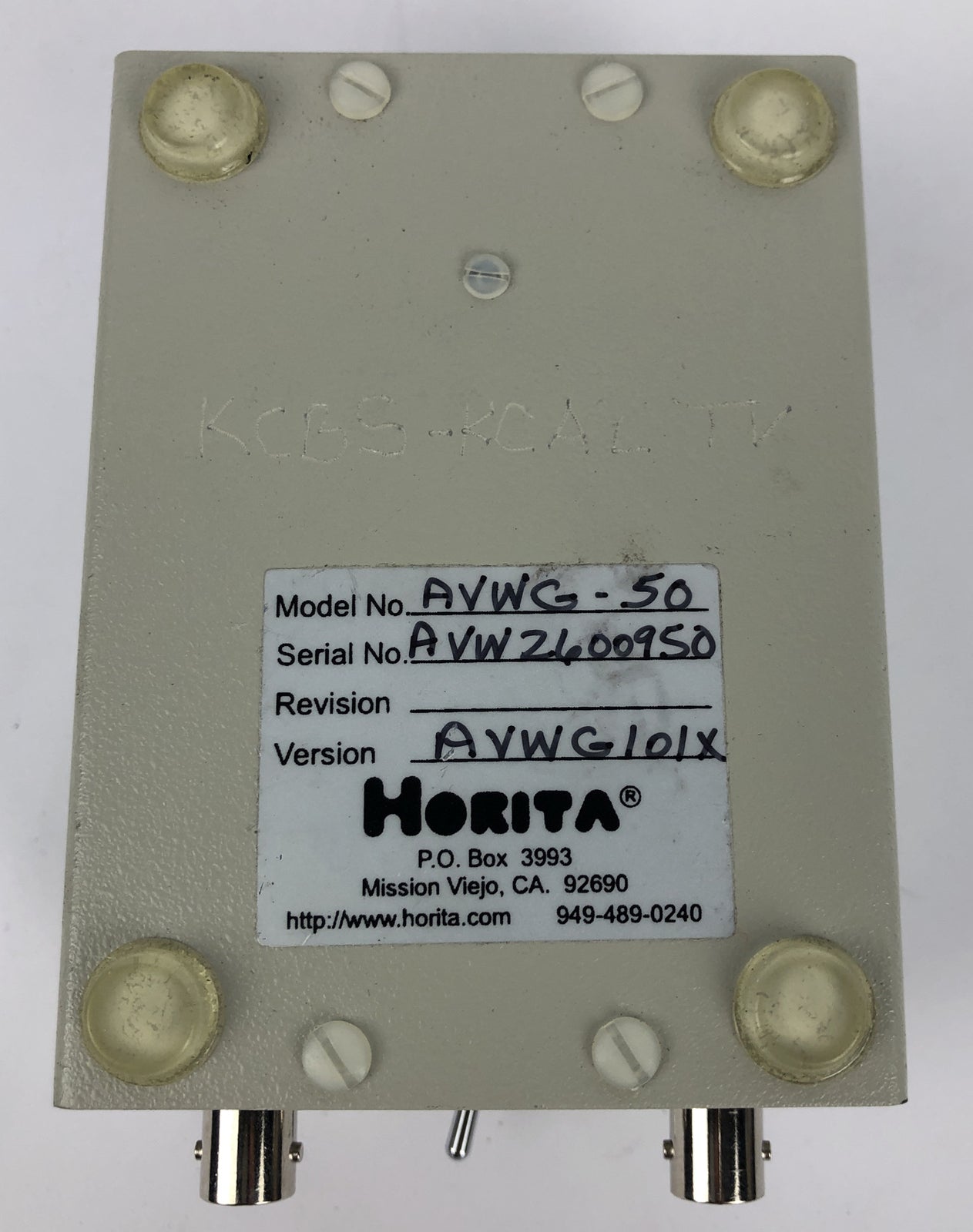 Horita VITC Window Generator VWG-50 WORKING No Power Adapter