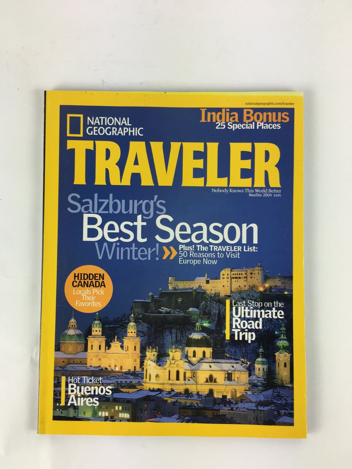 November 2004 NationalGeographic Traveler Magazine Salzburg's Best Season Winter