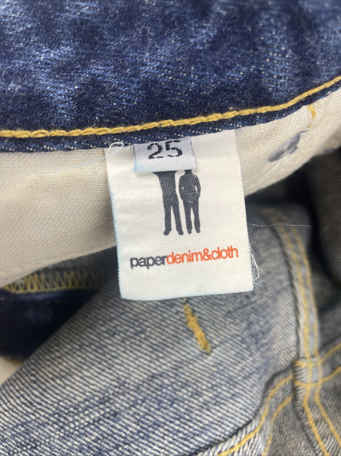 Paper Denim & Cloth 68900 Med Wash Women's Denim Jeans Sz 25 Y2K Distressed Worn