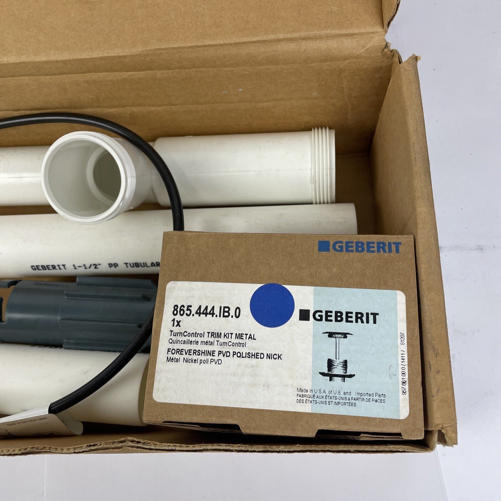 OEM Geberit 151.605.IB.1 Push Control BWO in Polished Nickel - NOS