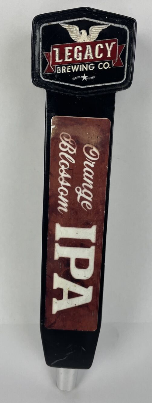 Legacy Brewing Co. Oceanside California Craft Tap Handle 11" Orange Blossom IPA