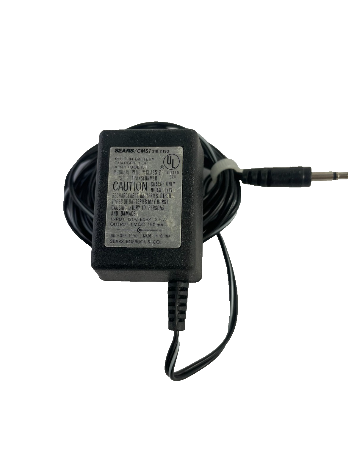 Geniune Sears Model P280515 Output 5V 0.15A AC Power Supply AC Adapter #A78