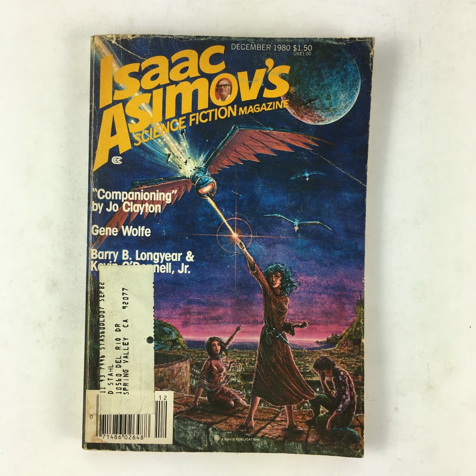 December 1980 Isaac Asimov's Science Fiction Magazine Gene Wolfe Barry B