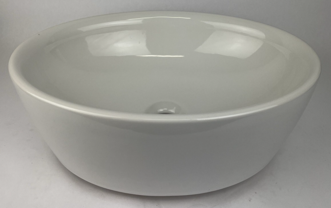 OEM LAUFEN Top Mount Bathroom Designer Sink Glossy White OD 20.25" 514mm
