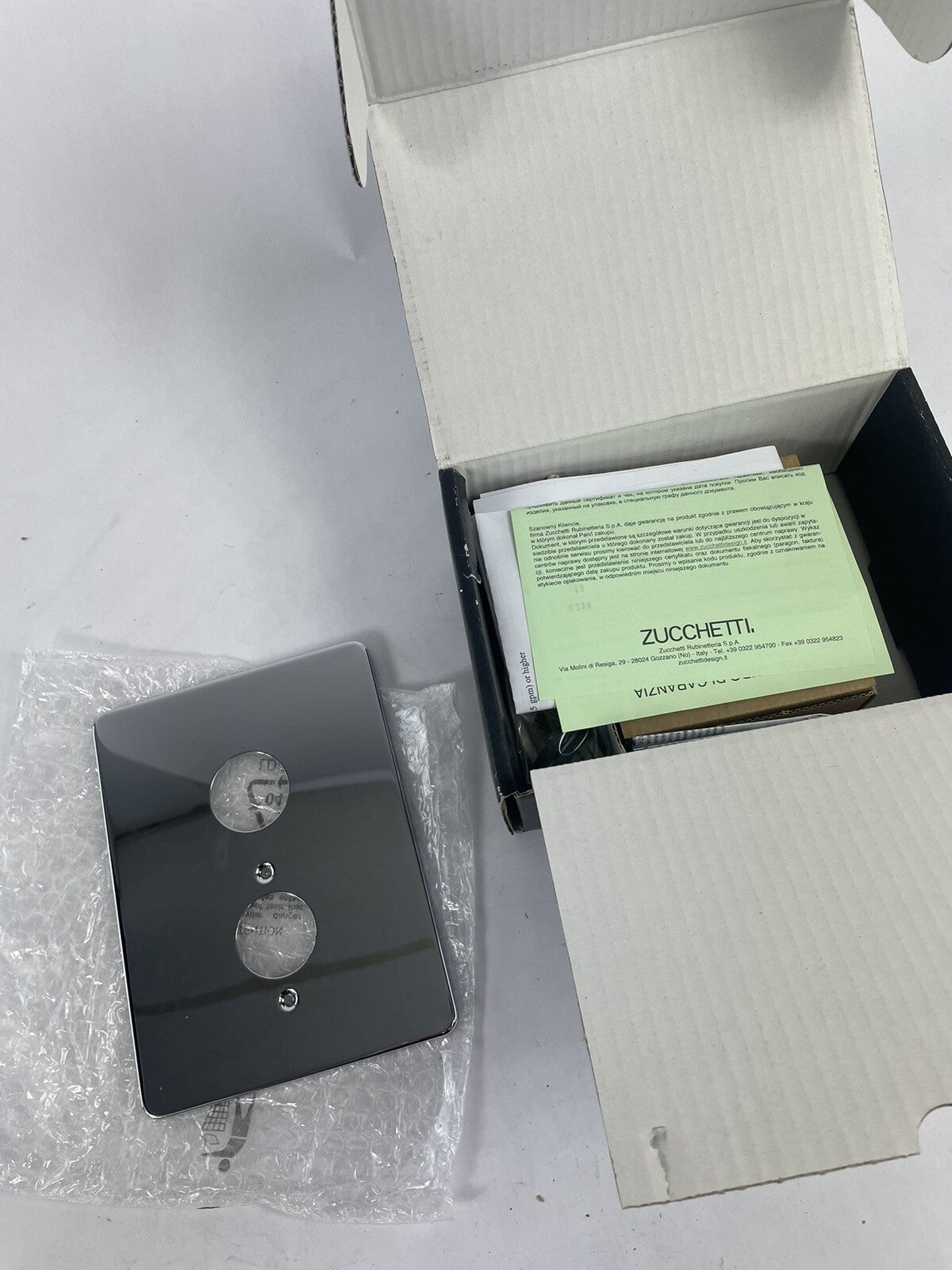 Zucchetti ZT2750.1900 built-in thermostatic shower mixer chrome concealed wall valve