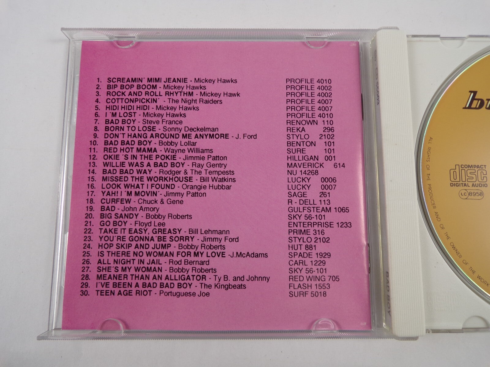 Buffalo Bop Bad Boy CD #18