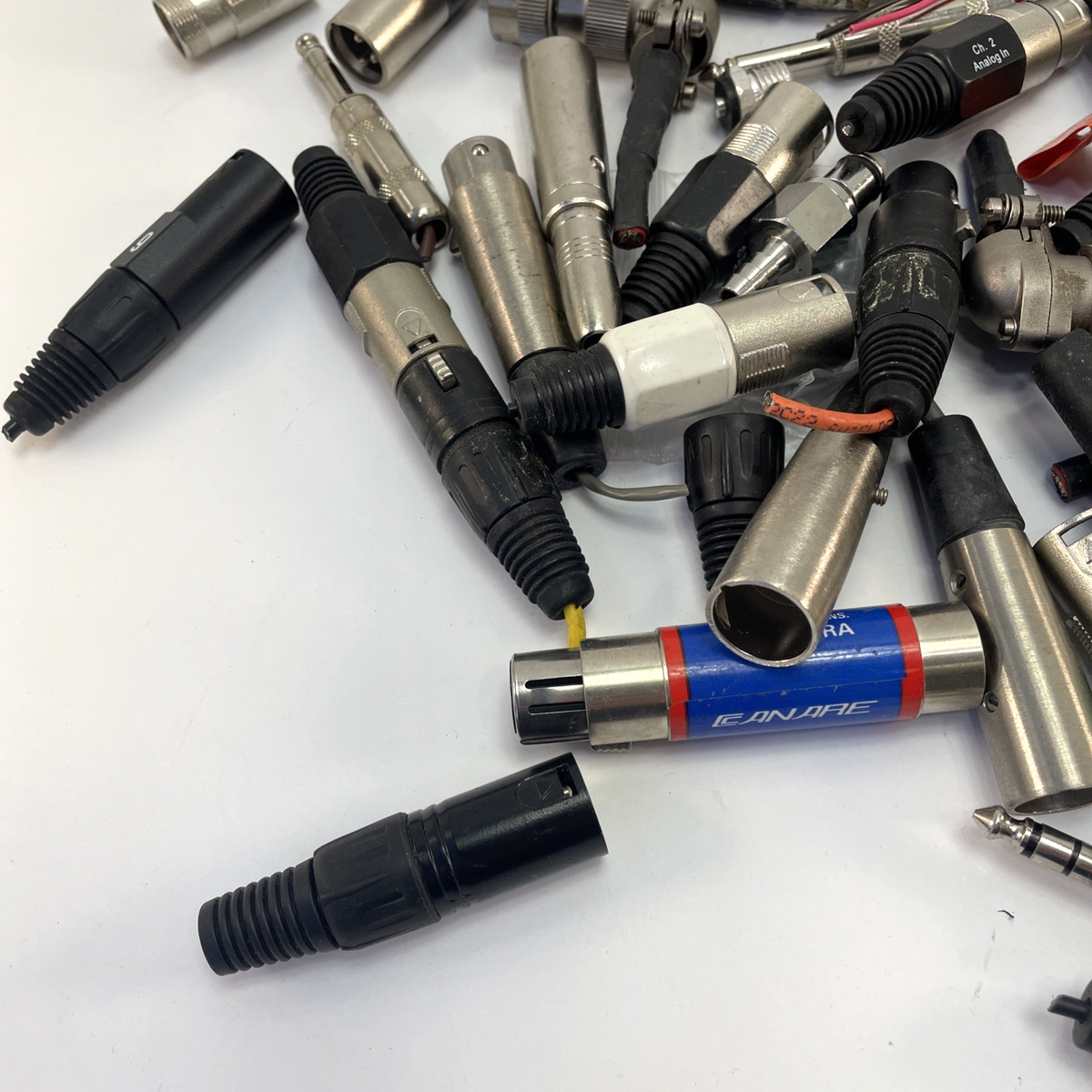 Lot 1/4" 3.5m Mono Stereo XLR Terminals Speaker Jack Connector Audio Adapter RCA
